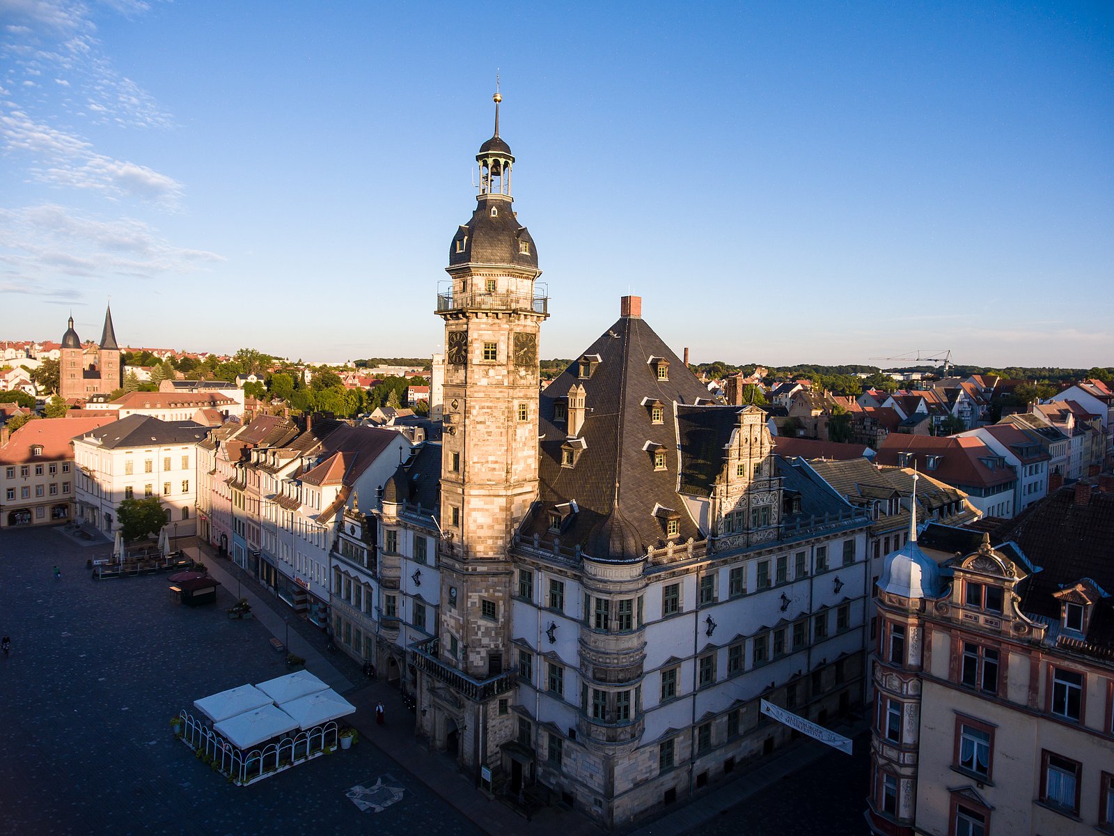 Kreatives Website-Layout repräsentiert Altenburg