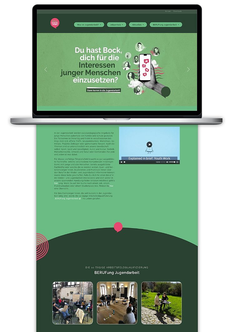 Modernes Webdesign-Konzept mit dem Schriftzug Hof Modernes Webdesign-Konzept mit dem Schriftzug Hof