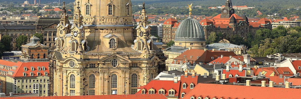 Blick auf die Frauenkirche Dresden