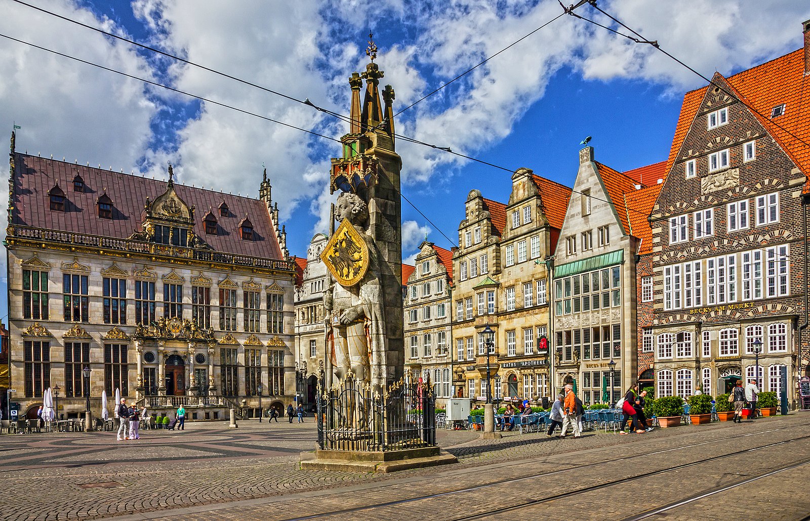 Kreatives Webdesign-Layout mit Bremen-Thematik